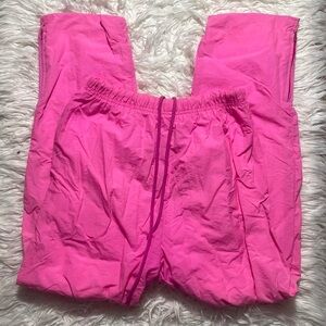 Vintage Hot Pink Nylon Joggers - Diversity Sport Petite M